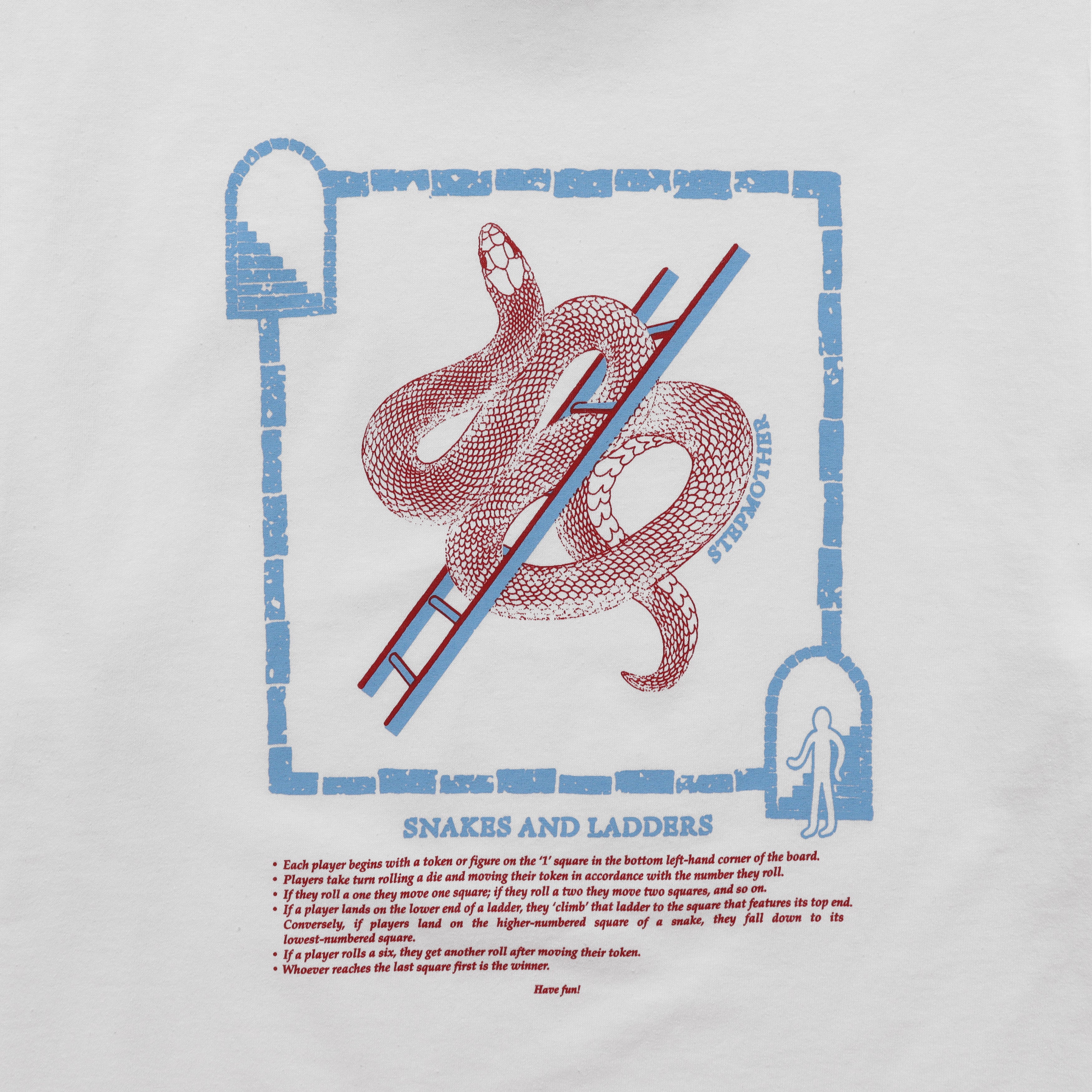 Snakes and Ladders Tshirt - White