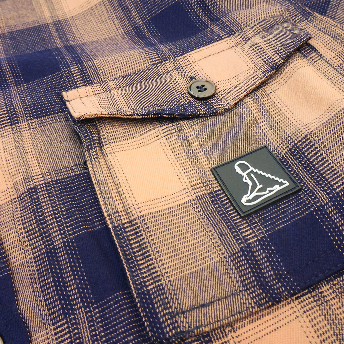Leisure flannel check shirt - Brown